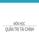 Bộ slide Quản trị tài chính