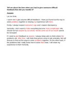 Essay: Tell-me-about-the-time-when-you-had-to-give-someone-difficult-feedback