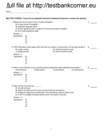 Test bank for human anatomy  physiology, 9e 