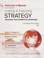 Test bank   solution manual of  crafting and executing stragtegy 20e (1) 