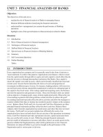 FINANCIAL ANALYSIS OF BANKS - PHÂN TÍCH TÀI CHÍNH NGÂN HÀNG