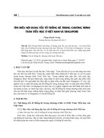 Tìm hiểu nội dung yếu tố thống kê trong chương trình toán tiểu học ở Việt Nam và Singapore