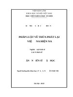 Pháp luật về thừa phát lại ở việt nam hiện nay 