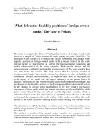What drives the liquidity position of foreign-owned banks? The case of Poland