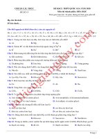 Đề thi thử THPT QG 2020   hóa học   gv lê phạm thành   đề 13   có lời giải