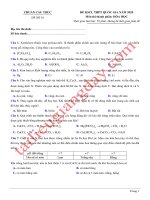 Đề thi thử THPT QG 2020   hóa học   gv lê phạm thành   đề 01   có lời giải