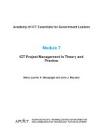 Academy of ICT Essentials for Government Leaders: Module 7 - Maria Juanita R. Macapagal, John J. Macasio