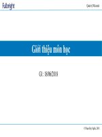 Bài giảng Quản trị nhà nước - Bài: Giới thiệu môn học Quản trị Nhà nước