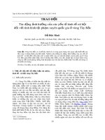 Tác động ảnh hưởng của các yếu tố kinh tế - xã hội đối với tình hình tội phạm xuyên quốc gia ở vùng Tây Bắc