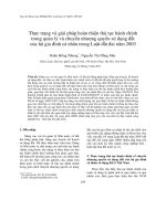 Thực trạng và giải pháp hoàn thiện thủ tục hành chính trong quản lý và chuyển nhượng quyền sử dụng đất của hộ gia đình cá nhân trong Luật đất đai năm 2003