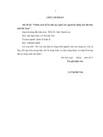 luận văn thạc sĩ chính sách hỗ trợ đào tạo nghề cho người lao động trên địa bàn tỉnh hà nam 