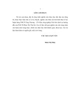 luận văn thạc sĩ nâng cao chất lượng cho vay khách hàng cá nhân tại ngân hàng TMCP công thương việt nam – chi nhánh khu công nghiệp tiên sơn 