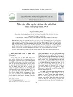 Phân cấp, phân quyền và thực tiễn triển khai theo Hiến pháp năm 2013