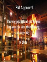 Bài giảng Phương pháp đánh giá sự phù hợp của các sản phẩm phòng chống cháy