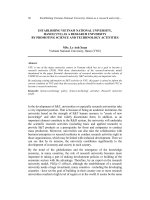 Establishing Vietnam national University, Hanoi (VNU) as a research university by promoting science and techhnology activities