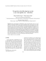 Từ quyền tự chủ đến năng lực tự chủ ở các viện nghiên cứu – triển khai