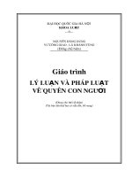 Giáo trình Lý luận và pháp luật về quyền con người