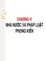 Bài giảng Lý luận nhà nước và pháp luật - Chương 6: Nhà nước và pháp luật phong kiến