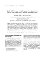 Quyết định hình phạt trong đồng phạm theo quy định của Bộ luật hình sự năm 2015 – sửa đổi bổ sung năm 2017