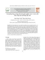 Giải pháp tăng cường liên kết giữa nghiên cứu và sản xuất theo tiếp cận hệ thống đổi mới