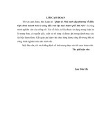 luận văn thạc sĩ quản lý nhà nước địa phương về điều kiện kinh doanh bán lẻ xăng dầu trên địa bàn thành phố hà nội 