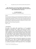 The adjusted value chain model for the public science and technology organizations in line with the conditions of Vietnam