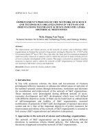 Improvement’s process of the network of science and technology organizations in Vietnam and orientations to enhance science industry links: Historical milestones