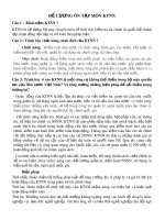 Đề cương ôn tập môn KTNN