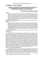 The role of the united nations convention on contracts for the international sale of goods (CISG 1980) in international business law and Vietnam