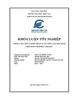 luận văn thạc sĩ nâng cao chất lượng dịch vụ ăn uống tại nhà hàng nhật bản yakiniku sakura 