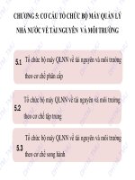 Bài giảng điện tử học phần Quản lý nhà nước về tài nguyên và môi trường: Chương 5 – ĐH Thương mại