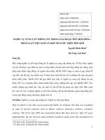 Nghĩa vụ cung cấp thông tin trong giai đoạn tiền hợp đồng - Pháp luật Việt Nam và một số nước trên thế giới