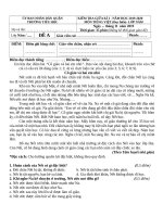 ĐỀ TIẾNG VIỆT GIỮA kì 1 