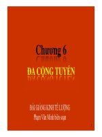 Bài giảng Kinh tế lượng: Chương 6 - Th.S Phạm Văn Minh