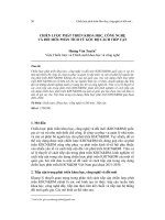 Chiến lược phát triển khoa học, công nghệ và đổi mới: Phân tích từ góc độ cách tiếp cận