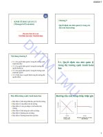 Bài giảng Kinh tế học quản lý: Chương 5 - ĐH Thương Mại