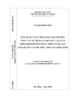 Xây dựng và sử dụng bài tập chương “mắt và các dụng cụ quang” vật lí 11 theo định hướng phát triển năng lực giải quyết vấn đề thực tiễn của học sinh 