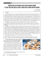 Phương pháp lập kế hoạch ngân sách tại doanh nghiệp và thực tiễn thực hiện tại Công ty Minh Việt ở Thành phố Hồ Chí Minh