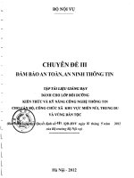 Tài liệu bồi dưỡng kiến thức và kỹ năng công nghệ thông tin cho cán bộ công chức xã khu vực trung du, miền núi và vùng dân tộc – Chuyên đề 3