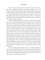 luận văn quản trị kinh doanh hoàn thiện hoạch định chiến lược kinh doanh tại công ty cổ phần xây dựng và đầu tư thương mại hoàng hà 