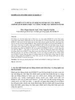 Nghiên cứu đề xuất khung đánh giá tác động chính sách khoa học và công nghệ sau khi ban hành