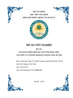 luận văn hệ thống thông tin kinh tế xây dựng phần mềm kế toán vốn bằng tiền tại công ty cổ phần ominext, hoàng mai, hà nội 