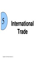 Lecture International business - Chapter 5: International trade