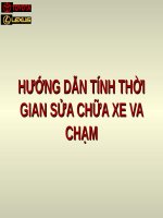  đánh giá hư hỏng sửa chữa thân xe và sơn hướng dẫn tính thời gian SC