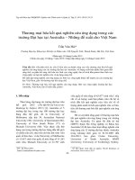 Thương mại hóa kết quả nghiên cứu ứng dụng trong các trường Đại học tại Australia – Những đề xuất cho Việt Nam