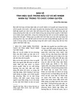 Bàn về tính hiệu quả trong bầu cử và bổ nhiệm nhân sự trong tổ chức chính quyền