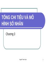 Bài giảng Kinh tế vĩ mô: Chương 3 - Nguyễn Thanh Xuân