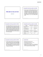 Bài giảng  Kinh tế lượng: Bài 5 - Lê Minh Tiến