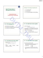 Bài giảng Kinh tế học quản lý: Chương 2 - ĐH Thương Mại