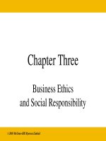 Lecture Business: A changing world - Chapter 3: Business ethics and social responsibility